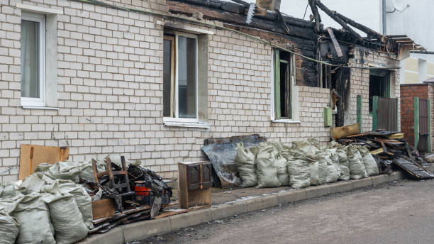 Professional Fire Damage Repair technician working in Reston, VA